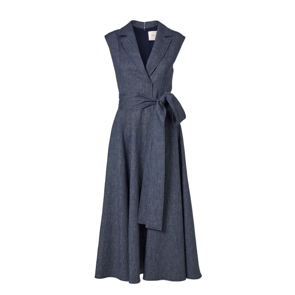 Carolina Herrera Flannel Trench Dress