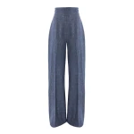 Carolina Herrera Flannel Wide-Leg Diane Pants