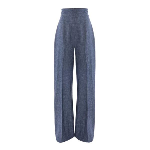 Flannel Wide-Leg Diane Pants