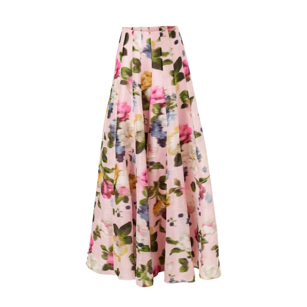 Floral-Print Extra-Wide-Leg Iris Pants