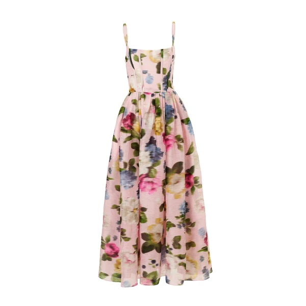 Carolina Herrera Floral-Print Midi Dress