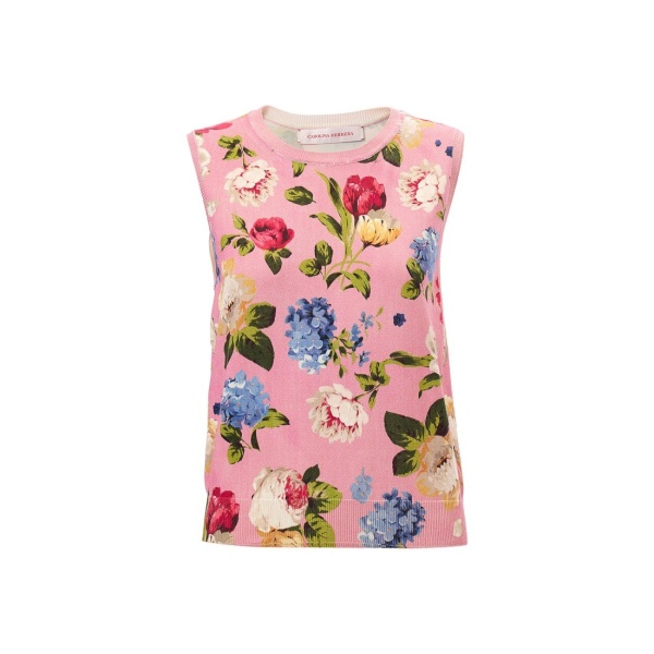 Carolina Herrera Floral-Print Tank