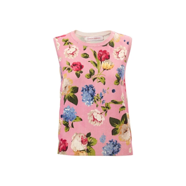 Carolina Herrera Floral-Print Tank
