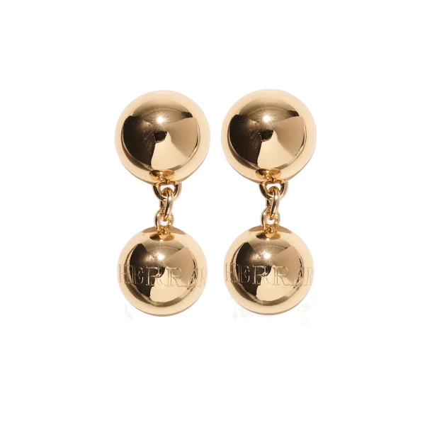 Carolina Herrera Gold Ball Drop Earrings