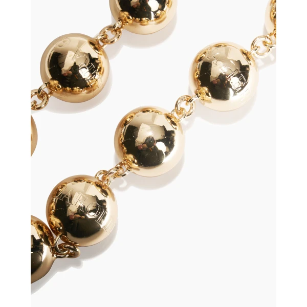 Carolina Herrera Gold Ball Necklace, view 2
