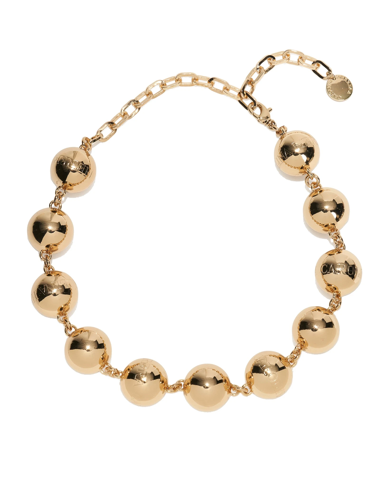 Carolina Herrera Gold Ball Necklace | Jewelry | Coveti Carolina Herrera Gold Ball Necklace