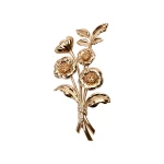 Carolina Herrera Gold Flower Brooch