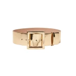 Carolina Herrera Gold Patent Leather Icon Belt