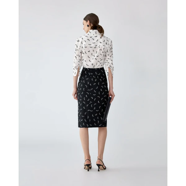 Carolina Herrera Good Girl Anniversary Skirt, view 3