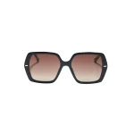 Carolina Herrera Hexagonal Sunglasses with Contrast Temples