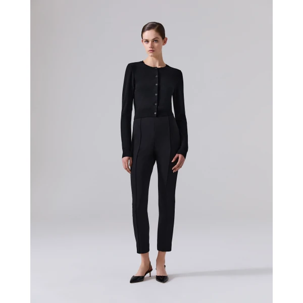 Carolina Herrera High-Waisted Skinny Pant in Black, view 2
