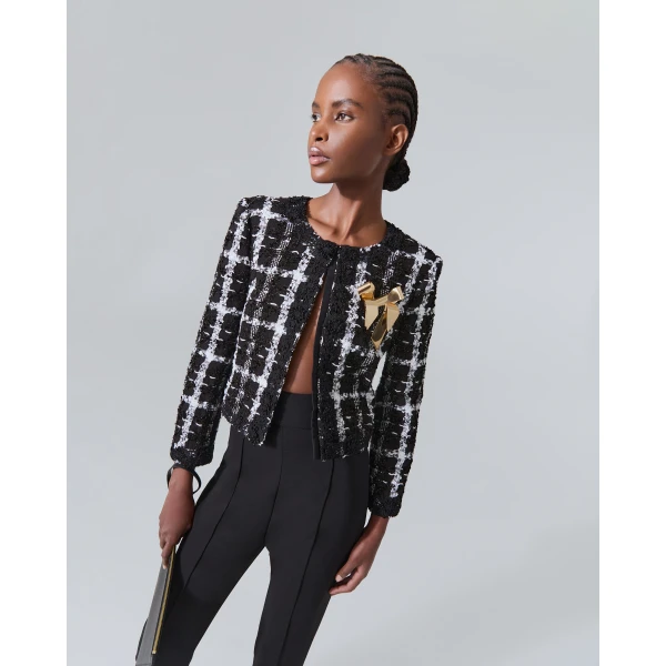 Carolina Herrera High-Waisted Skinny Pants in Black, view 4