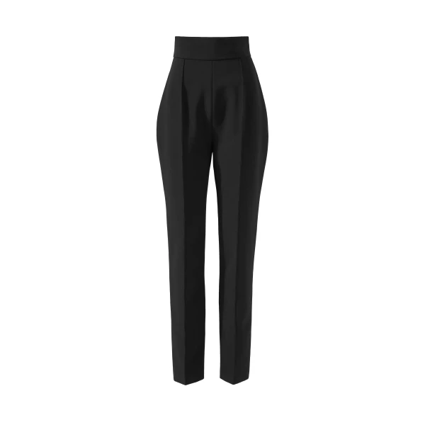 High-Waisted Skinny Pants in Black