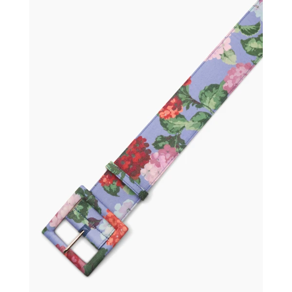 Carolina Herrera Hydrangea Print Icon Belt, view 4