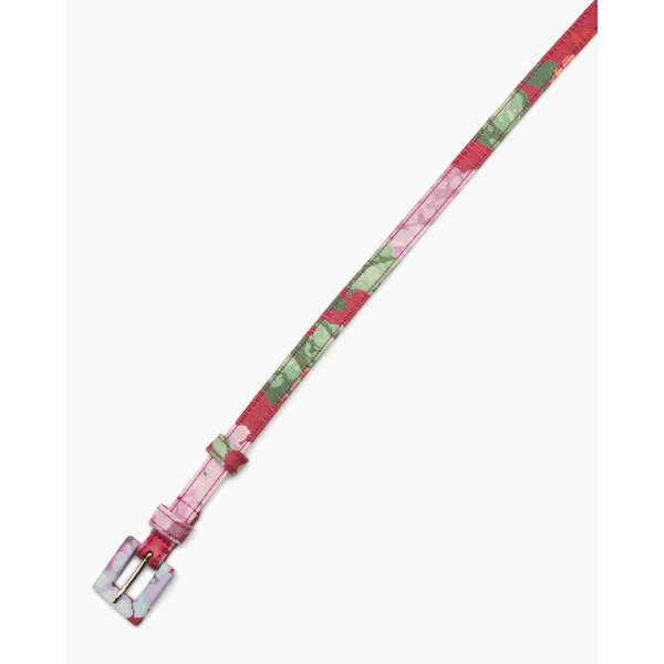 Carolina Herrera Hydrangea Print Skinny Belt, view 5