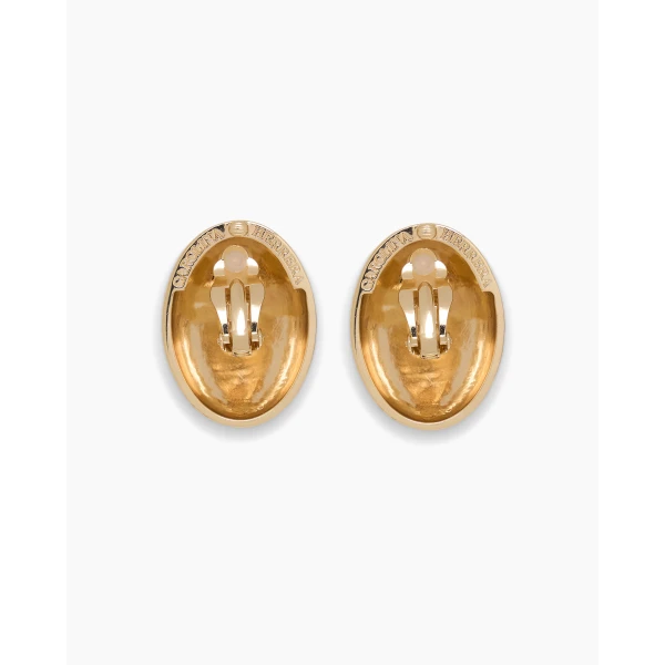 Carolina Herrera Leopard Spot Gold-Toned Earrings, view 3