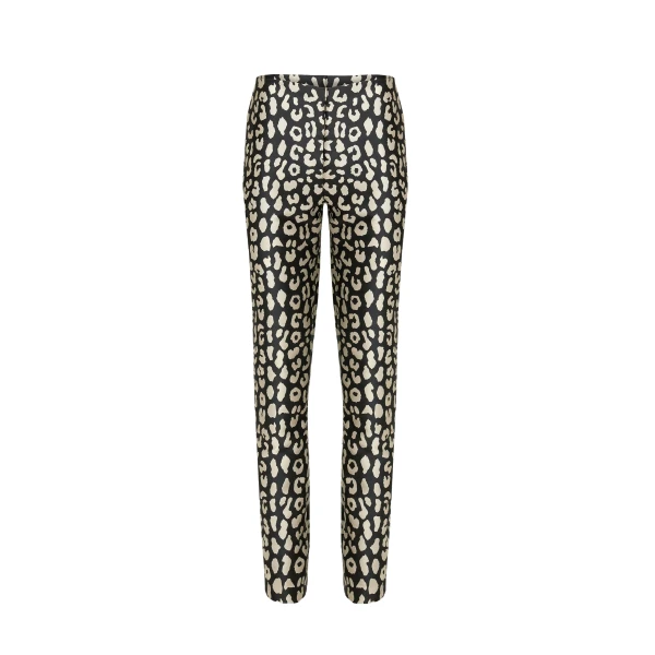 Carolina Herrera Leopard Spot Jacquard Cigarette Pants