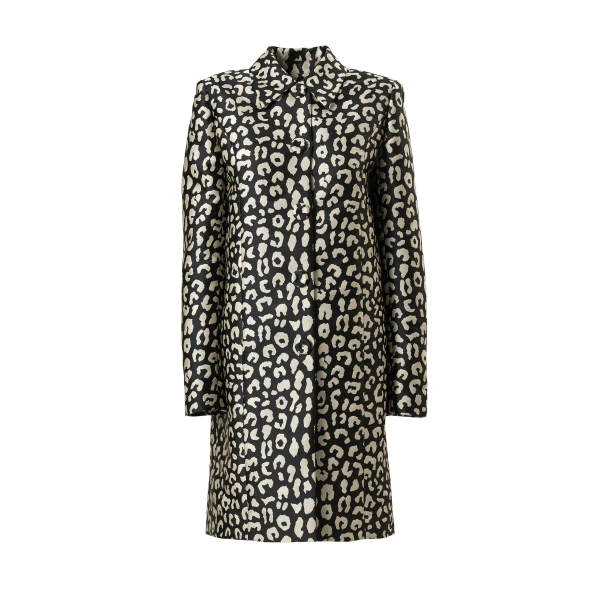 Leopard Spot Jacquard Coat