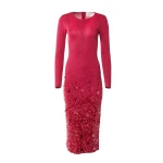 Carolina Herrera Lurex Midi Dress with Paillettes