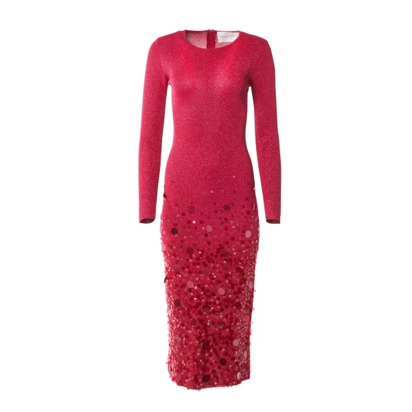 Lurex Midi Dress with Paillettes