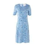 Carolina Herrera Lurex Mini Dress with Paillettes in Cloudy Blue