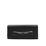 Carolina Herrera Margaret Satin Clutch in Black