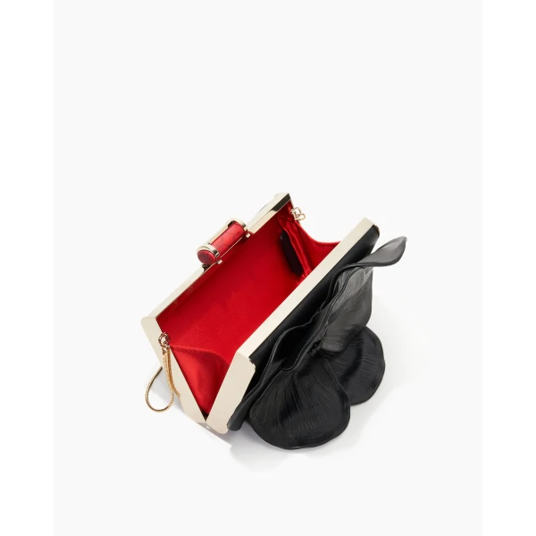 Carolina Herrera Matryoshka M Small Clutch in Black, view 3