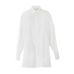 Carolina Herrera Oversized Tie-Front Shirt in White