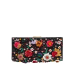 Carolina Herrera Pats Floral-Embroidered Satin Clutch