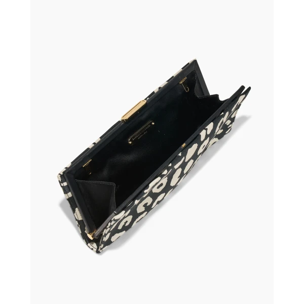 Carolina Herrera Pats Leopard Jacquard Clutch, view 4
