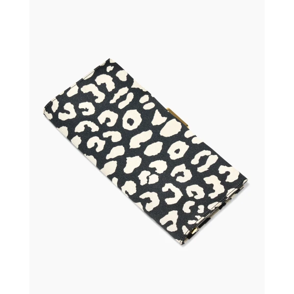 Carolina Herrera Pats Leopard Jacquard Clutch, view 5
