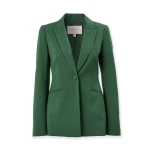 Carolina Herrera Peak Lapel Blazer in Racing Green