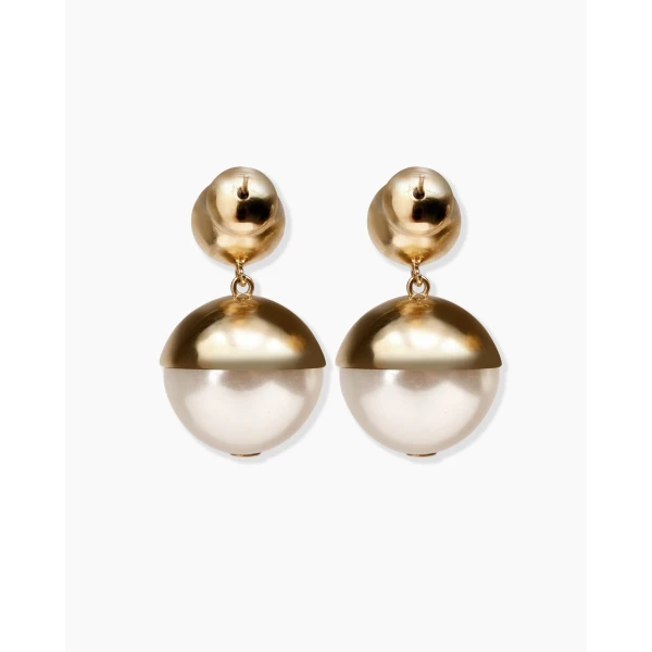 Carolina Herrera Pearl Drop Earrings, view 3
