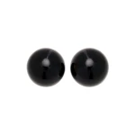 Carolina Herrera Resin Ball Earrings in Black