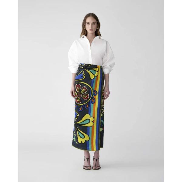Carolina Herrera Rianna + Nina Printed Scarf, view 2