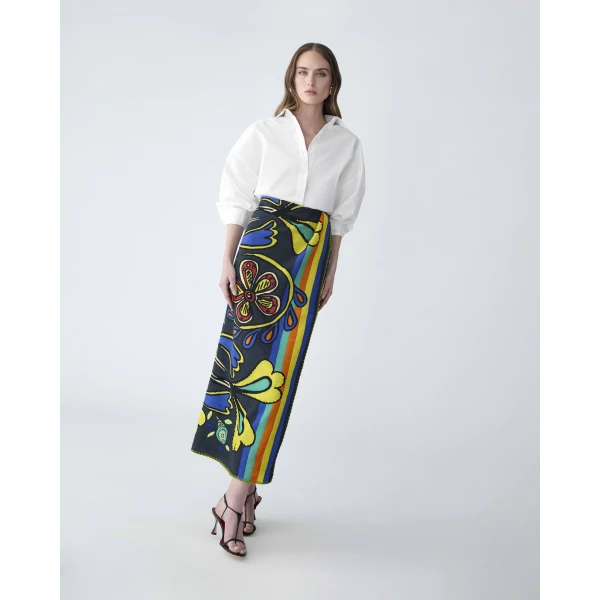 Carolina Herrera Rianna + Nina Printed Scarf, view 4