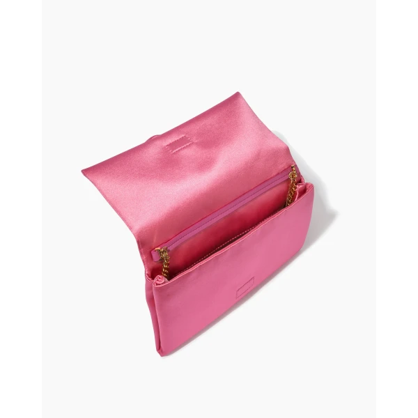 Carolina Herrera Rosita Small Clutch in Happy Pink, view 3