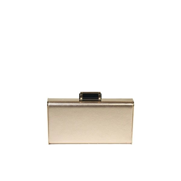 Carolina Herrera Scala Insignia Small Clutch in Gold