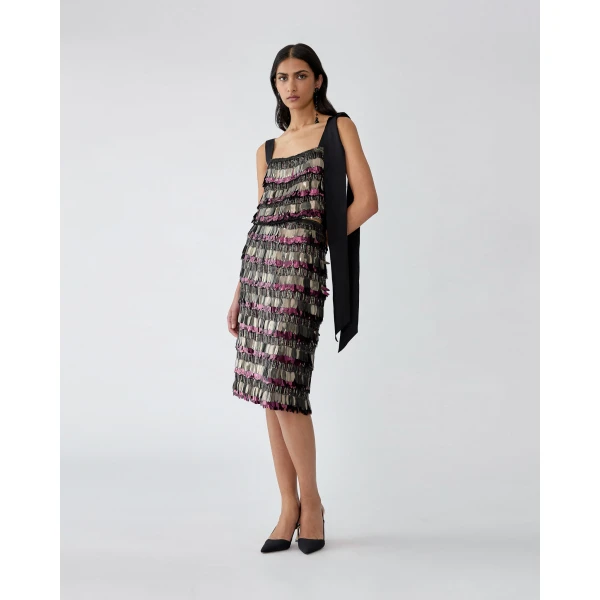 Carolina Herrera Sequin-Embroidered Top, view 2