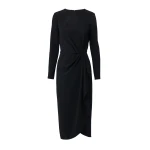 Carolina Herrera Sheath Dress With Side Drape in Black