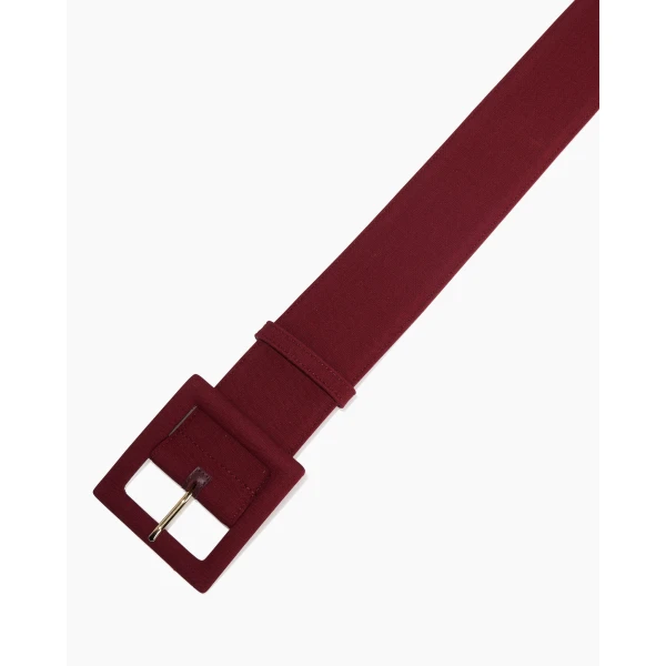 Carolina Herrera Silk Faille Icon Belt in Rioja, view 3