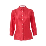 Carolina Herrera Silk Taffeta Shirt in Azalea