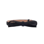 Carolina Herrera Stretch-Wool Bow Belt in Black