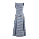 Carolina Herrera Tweed Midi Dress