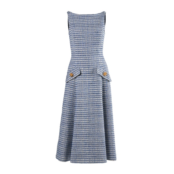 Carolina Herrera Tweed Midi Dress