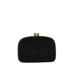 Carolina Herrera Vega Crystal Clutch in Black