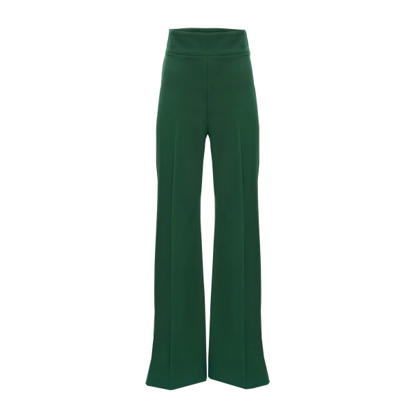 Wide-Leg Diane Pants in Racing Green