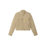 Casablanca Beige Desert Canvas Denim Jacket | Denim | Coveti