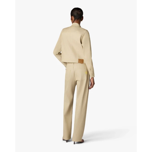 Casablanca Beige Desert Canvas Denim Jeans | Denim | Coveti