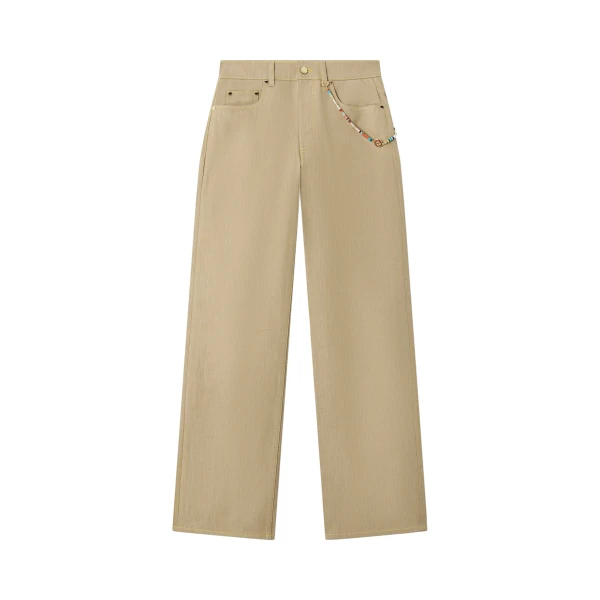 Beige Desert Canvas Denim Jeans